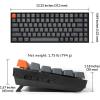 imageKeychron K2 75 Layout Bluetooth Wireless Mechanical Keyboard K Pro Brown SwitchWhite LED BacklitUSB CAnti GhostingNKey Rollover 84 Keys Gaming Keyboard for Mac WindowsVersion 2Brown Switch