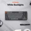 imageKeychron K2 75 Layout Bluetooth Wireless Mechanical Keyboard K Pro Brown SwitchWhite LED BacklitUSB CAnti GhostingNKey Rollover 84 Keys Gaming Keyboard for Mac WindowsVersion 2Keychron Silent K Pro Red Switch