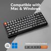 imageKeychron K2 Max QMKVIA 24 GHz ampamp Bluetooth Wireless Custom Mechanical Keyboard for MacWindowsLinux 75 Layout Keyboard RGB Backlight with Aluminum Red Switch  BlackKeychron Super Red Switch