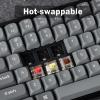 imageKeychron K2 Max QMKVIA Custom Mechanical Keyboard 75 Layout Compact Hotswappable Wireless Bluetooth24 GHzWired with RGB Backlight Super Banana Switch Gaming Keyboard for MacWindowsLinuxBanana Switches