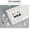 imageKeychron K2 Pro QMKVIA Custom Wireless Mechanical Keyboard HotSwappable 75 Layout Programmable White Backlight K Pro Red Switch BluetoothWired Gaming Keyboard for Mac Windows Linux WhiteK Pro Red Switch