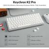 imageKeychron K2 Pro QMKVIA Custom Wireless Mechanical Keyboard HotSwappable 75 Layout Programmable White Backlight K Pro Red Switch BluetoothWired Gaming Keyboard for Mac Windows Linux WhiteK Pro Banana Switch