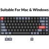 imageKeychron K2 Pro QMKVIA Wireless Mechanical Keyboard Custom Programmable Macro Wired Keyboard with HotSwappable K Pro Brown Switch White LED Backlight PBT Keycaps for Mac Windows LinuxK Pro Red Switch