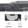 imageKeychron K2 Wireless BluetoothUSB Wired Gaming Mechanical Keyboard Hotswappable 75 Layout 84 Keys RGB LED Backlight Aluminum Frame for Mac Windows Gateron G Pro Red Switch Version 2Gateron Blue Switch