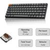 imageKeychron K3 Version 2 84 Keys UltraSlim Wireless BluetoothUSB Wired Mechanical Keyboard with White LED Backlit LowProfile Keychron Mechanical Brown Switch Compatible with Mac WindowsKeychron Brown Switch