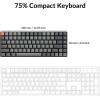imageKeychron K3 Version 2 84 Keys UltraSlim Wireless BluetoothUSB Wired Mechanical Keyboard with White LED Backlit LowProfile Keychron Mechanical Brown Switch Compatible with Mac WindowsKeychron Brown Switch