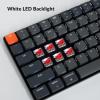 imageKeychron K3 Version 2 84 Keys UltraSlim Wireless BluetoothUSB Wired Mechanical Keyboard with White LED Backlit LowProfile Keychron Mechanical Brown Switch Compatible with Mac WindowsKeychron Red Switch
