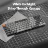 imageKeychron K3 Version 2 84 Keys UltraSlim Wireless BluetoothUSB Wired Mechanical Keyboard with White LED Backlit LowProfile Keychron Mechanical Brown Switch Compatible with Mac WindowsProgrammable Red Switch