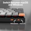 imageKeychron K3 Version 2 84 Keys UltraSlim Wireless BluetoothUSB Wired Mechanical Keyboard with White LED Backlit LowProfile Keychron Mechanical Brown Switch Compatible with Mac WindowsProgrammable Red Switch