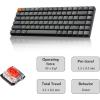 imageKeychron K3 Version 2 84 Keys UltraSlim Wireless BluetoothUSB Wired Mechanical Keyboard with White LED Backlit LowProfile Keychron Mechanical Brown Switch Compatible with Mac WindowsKeychron Red Switch
