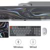 imageKeychron K4 96 Layout 100 Keys Wireless Bluetooth 51Wired USB Mechanical Gaming Keyboard with Gateron G Pro Brown Switch White LED Backlight NKey Rollover for Mac Windows PCVersion 2Gateron G Pro Red Switch