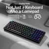 imageKeychron K4 HE 96 Wireless RGB Hall Effect Keyboard Gateron Magnetic Switch Analog Mode ampamp Rapid Trigger QMKVIA 24GHzBT52USBC Multitasker for MacWindowsLinux Aluminum Frame  BlackStandard Version Black