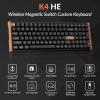 imageKeychron K4 HE 96 Wireless RGB Hall Effect Keyboard Gateron Magnetic Switch Analog Mode ampamp Rapid Trigger QMKVIA 24GHzBT52USBC Multitasker for MacWindowsLinux Aluminum Frame  BlackSpecial Edition Black
