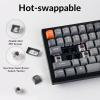 imageKeychron K4 Max Wireless Mechanical Keyboard 96 Layout QMK 24 GHzBluetooth 51Wired White Backlit with Hotswappable Keychron Super Banana Switch for Mac Windows LinuxHotSwap Keychron Super Brown Switch