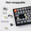 imageKeychron K4 Max Wireless Mechanical Keyboard 96 Layout QMK 24 GHzBluetooth 51Wired White Backlit with Hotswappable Keychron Super Banana Switch for Mac Windows LinuxHotSwap Keychron Super Banana Switch