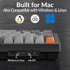 imageKeychron K4 Max WirelessWired Mechanical Keyboard 96 Layout QMK 24 GHz Bluetooth Connection NonShine Through PBT Keycaps White Backlit Compatible with Mac Windows LinuxKeychron Super Red Switch
