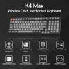 imageKeychron K4 Max WirelessWired Mechanical Keyboard 96 Layout QMK 24 GHz Bluetooth Connection NonShine Through PBT Keycaps White Backlit Compatible with Mac Windows LinuxKeychron Super Brown Switch