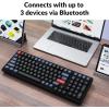 imageKeychron K4 Pro Custom Mechanical Keyboard with HotSwappable K Pro Red Switch QMKVIA Programmable Macro Wireless BluetoothWired USB Keyboard White LED Backlit for Mac Windows LinuxHotswap K Pro Red