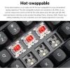 imageKeychron K4 Pro Custom Mechanical Keyboard with HotSwappable K Pro Red Switch QMKVIA Programmable Macro Wireless BluetoothWired USB Keyboard White LED Backlit for Mac Windows LinuxHotswap K Pro Red