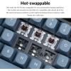 imageKeychron K4 Pro Custom Wireless Mechanical Keyboard 96 Keys Hotswappable QMKVIA Programmable Macro with K Pro Brown Switch RGB Backlit Compatible Mac Windows Linux  BlackKeychron K Pro Brown Switch