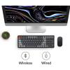 imageKeychron K4 Wireless BluetoothUSB Wired Gaming Mechanical Keyboard Compact 100 Keys RGB LED Backlit Gateron Brown Switch NKey Rollover Aluminum Frame for Mac Windows Version 2Gateron Blue Switch