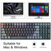imageKeychron K4 Wireless BluetoothUSB Wired Gaming Mechanical Keyboard Compact 100 Keys RGB LED Backlit Gateron Brown Switch NKey Rollover Aluminum Frame for Mac Windows Version 2Hotswappable Red Switch