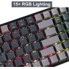 imageKeychron K4 Wireless BluetoothUSB Wired Gaming Mechanical Keyboard Compact 100 Keys RGB LED Backlit Gateron Brown Switch NKey Rollover Aluminum Frame for Mac Windows Version 2Hotswappable Brown Switch