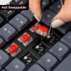 imageKeychron K5 Pro QMKVIA Custom Wireless Mechanical Keyboard HotSwappable Full Size Layout 108 Keys Programmable UltraSlim RGB Low Profile Brown Switch BluetoothUSBC for Mac Windows LinuxRed Switch