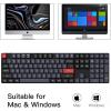 imageKeychron K5 Pro QMKVIA Custom Wireless Mechanical Keyboard HotSwappable Full Size Layout 108 Keys Programmable UltraSlim RGB Low Profile Brown Switch BluetoothUSBC for Mac Windows LinuxRed Switch