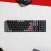 imageKeychron K5 Pro QMKVIA UltraSlim Wireless BluetoothWired USB Custom Mechanical Keyboard 108Key Programmable Macro RGB Backlight PBT Keycaps LowProfile Gateron Brown Switch for Mac Windows LinuxRed