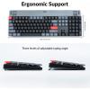 imageKeychron K5 Pro QMKVIA UltraSlim Wireless BluetoothWired USB Custom Mechanical Keyboard 108Key Programmable Macro RGB Backlight PBT Keycaps LowProfile Gateron Brown Switch for Mac Windows LinuxBrown