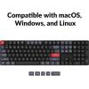 imageKeychron K5 Pro QMKVIA UltraSlim Wireless BluetoothWired USB Custom Mechanical Keyboard 108Key Programmable Macro RGB Backlight PBT Keycaps LowProfile Gateron Brown Switch for Mac Windows LinuxRed