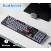 imageKeychron K5 Pro Wireless Custom Mechanical Keyboard 100 Full Size Layout Hot Swappable Programmable UltraSlim RGB Backlit Low Profile Gateron Brown Switch BluetoothWired for Mac Windows LinuxBrown Switch