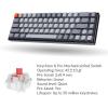 imageKeychron K6 Bluetooth 51 Wireless Mechanical Keyboard with Keychron K Pro Brown SwitchLED BacklitRechargeable Battery 68 Keys Compact Keyboard Compatible with Mac WindowsKeychron K Pro Red Switch