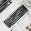 imageKeychron K6 Hot Swappable Wireless Bluetooth 51Wired Mechanical Gaming Keyboard 65 Compact 68Key RGB LED BacklightGateron G Pro Blue SwitchRechargeable Battery Compatible with Mac WindowsGateron G Pro Red Switch