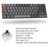 imageKeychron K6 Hot Swappable Wireless Bluetooth 51Wired Mechanical Gaming Keyboard 65 Compact 68Key RGB LED BacklightGateron G Pro Blue SwitchRechargeable Battery Compatible with Mac WindowsKeychron Super Brown Switch