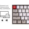 imageKeychron K6 HotSwappable Wireless Mechanical Keyboard for Mac 65 Compact 68 Keys Bluetooth Multitasking TypeC Wired Gaming Keyboard for Windows NonBacklit with Keychron Blue SwitchHotswap Keychron Blue Switch