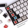 imageKeychron K6 HotSwappable Wireless Mechanical Keyboard for Mac 65 Compact 68 Keys Bluetooth Multitasking TypeC Wired Gaming Keyboard for Windows NonBacklit with Keychron Blue SwitchHotswap Keychron Blue Switch