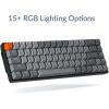 imageKeychron K6 Mechanical Keyboard 65 Compact 68 Key Wireless Gaming Keyboard RGB Backlight Bluetooth 51Wired Keyboard Compatible with Mac Windows Gateron G Pro Brown SwitchOptical Brown Switch