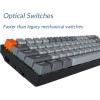 imageKeychron K6 Mechanical Keyboard 65 Compact 68 Key Wireless Gaming Keyboard RGB Backlight Bluetooth 51Wired Keyboard Compatible with Mac Windows Gateron G Pro Brown SwitchOptical Brown Switch