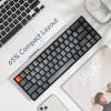 imageKeychron K6 Mechanical Keyboard 65 Compact 68 Key Wireless Gaming Keyboard RGB Backlight Bluetooth 51Wired Keyboard Compatible with Mac Windows Gateron G Pro Brown SwitchOptical Brown Switch