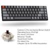 imageKeychron K6 Mechanical Keyboard 65 Compact 68 Key Wireless Gaming Keyboard RGB Backlight Bluetooth 51Wired Keyboard Compatible with Mac Windows Gateron G Pro Brown SwitchGateron G Pro Brown Switch  B