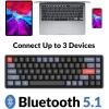 imageKeychron K6 Pro Wireless Custom Mechanical Keyboard QMKLauncher Programmable Macro HotSwappable Keychron K Pro Brown Switch 65 Layout Aluminum RGB Backlit Office Keyboard for Mac Windows LinuxRGB Backlight Aluminum Frame B