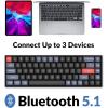 imageKeychron K6 Pro Wireless Custom Mechanical Keyboard QMKLauncher Programmable Macro HotSwappable Keychron K Pro Brown Switch 65 Layout White Backlit Office Keyboard for Mac Windows LinuxHotSwappable Keychron K Pro Red Switch