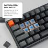imageKeychron K6 Wireless Mechanical Keyboard 65 Compact Layout BluetoothWired RGB Backlit 68 Keys with Hotswappable Gateron G Pro Blue Switch Compatible with Mac WindowsHotswap Gateron G Pro Blue Switch