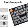 imageKeychron K8 Max TKL Wireless Mechanical Keyboard QMK 24 GHzBluetooth 51Wired with Aluminum Frame RGB Backlit HotSwappable Programmable Keychron Super Brown Switch for Mac Windows LinuxHotSwap Keychron Super Banana Switch