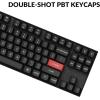 imageKeychron K8 Pro QMKVIA Wireless Mechanical Keyboard 80 Layout TKL Custom Programmable BluetoothWired Gaming Keyboard with White Backlit K Pro Banana Switch PBT Keycaps for Mac Windows LinuxBanana Switch