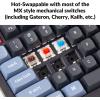 imageKeychron K8 Pro QMKVIA Wireless Mechanical Keyboard HotSwappable TKL Custom Programmable Macro Wired Keyboard with Gateron G Pro Brown Switch White Backlit PBT Keycaps for Mac Windows LinuxHotSwappable Gateron G Pro Blue Switch