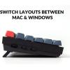 imageKeychron K8 Pro QMKVIA Wireless Mechanical Keyboard HotSwappable TKL Custom Programmable Macro Wired Keyboard with Gateron G Pro Brown Switch White Backlit PBT Keycaps for Mac Windows LinuxHotSwappable Gateron G Pro Red Switch