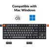 imageKeychron K8 Tenkeyless Wireless Mechanical Keyboard for Mac White Backlight Bluetooth Multitasking TypeC Wired Gaming Keyboard for Windows Red SwitchKeychron Super Brown Switch